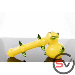 GREEN THORNED GLASS HAMMER 7inch